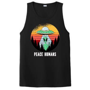 Alien Peace Humans PosiCharge Competitor Tank