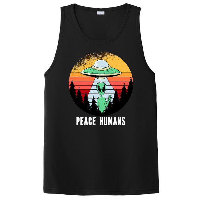 Alien Peace Humans PosiCharge Competitor Tank