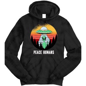 Alien Peace Humans Tie Dye Hoodie