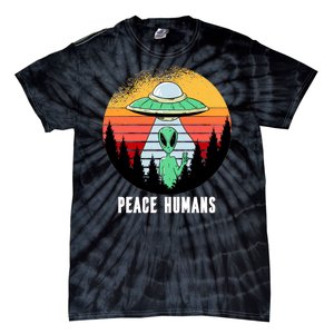 Alien Peace Humans Tie-Dye T-Shirt