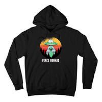 Alien Peace Humans Tall Hoodie