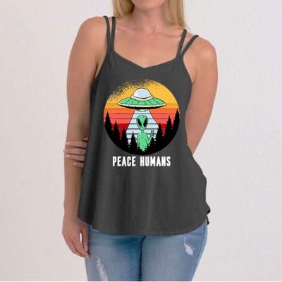 Alien Peace Humans Women's Strappy Tank