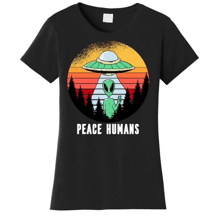 Alien Peace Humans Women's T-Shirt