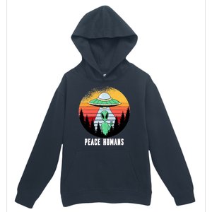 Alien Peace Humans Urban Pullover Hoodie