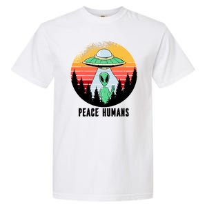 Alien Peace Humans Garment-Dyed Heavyweight T-Shirt