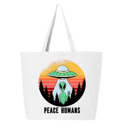 Alien Peace Humans 25L Jumbo Tote