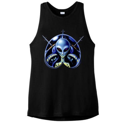 Alien Pilot Ladies PosiCharge Tri-Blend Wicking Tank