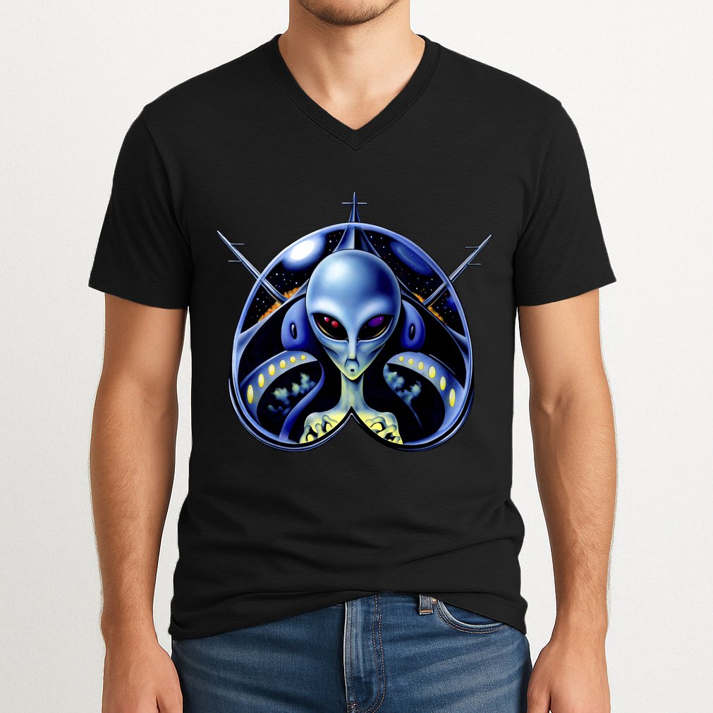 Alien Pilot V-Neck T-Shirt