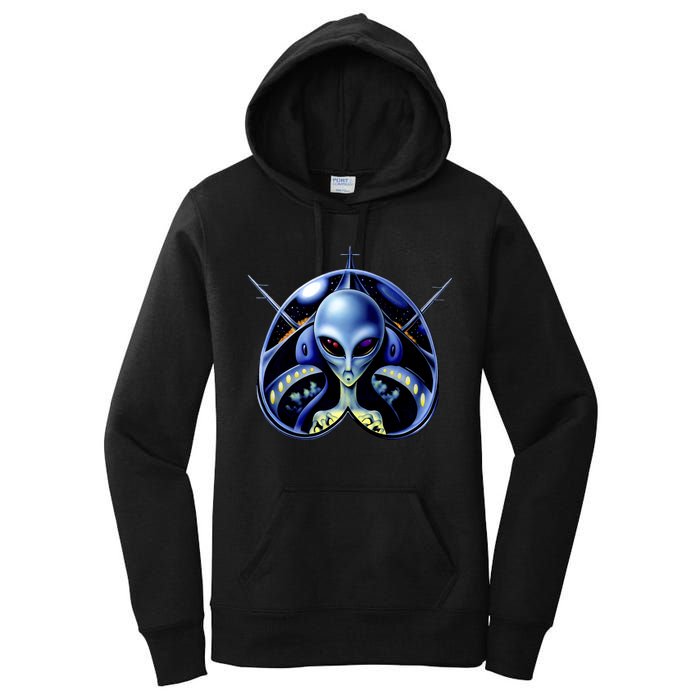 Alien Pilot Women's Pullover Hoodie