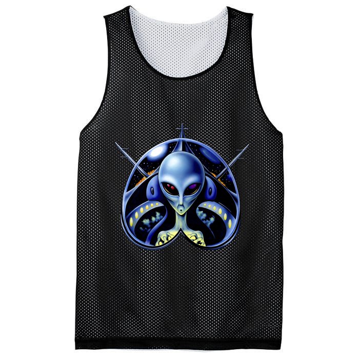 Alien Pilot Mesh Reversible Basketball Jersey Tank