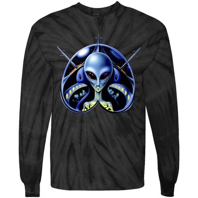 Alien Pilot Tie-Dye Long Sleeve Shirt