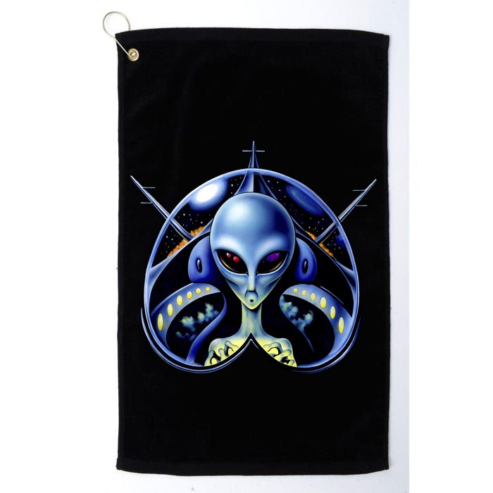 Alien Pilot Golf Towel