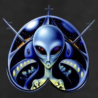 Alien Pilot Golf Towel