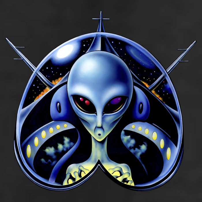 Alien Pilot Golf Towel