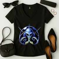 Alien Pilot Women's V-Neck T-Shirt