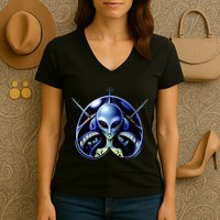 Alien Pilot Women's V-Neck T-Shirt