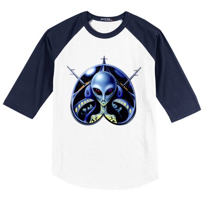 Alien Pilot Baseball Sleeve Shirt