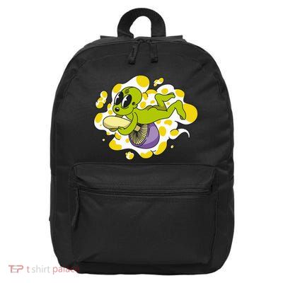 Alien Riding Mushroom 16 in Basic Backpack