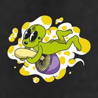 Alien Riding Mushroom 25L Jumbo Tote