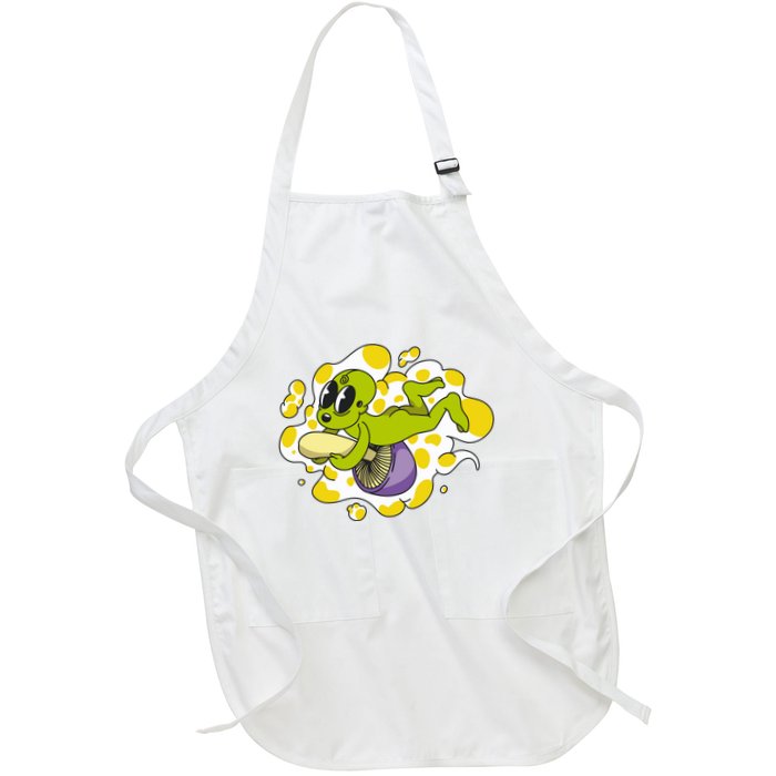 Alien Riding Mushroom Apron