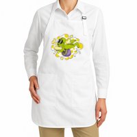 Alien Riding Mushroom Apron