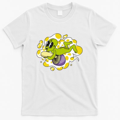 Alien Riding Mushroom T-Shirt