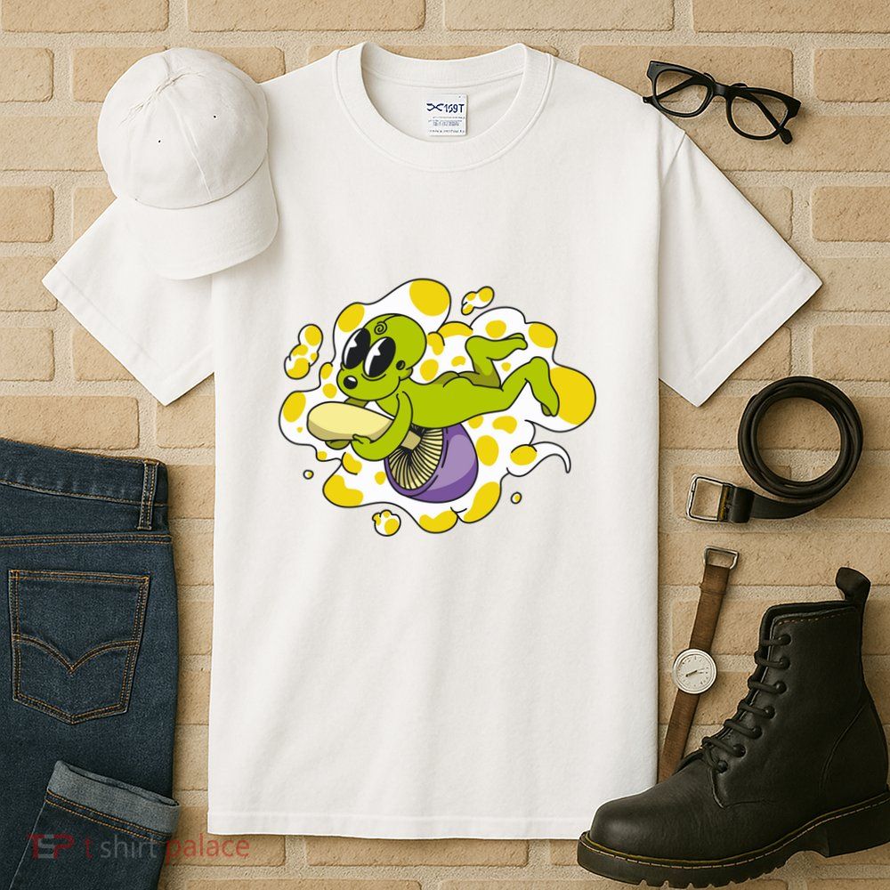 Alien Riding Mushroom Tall T-Shirt