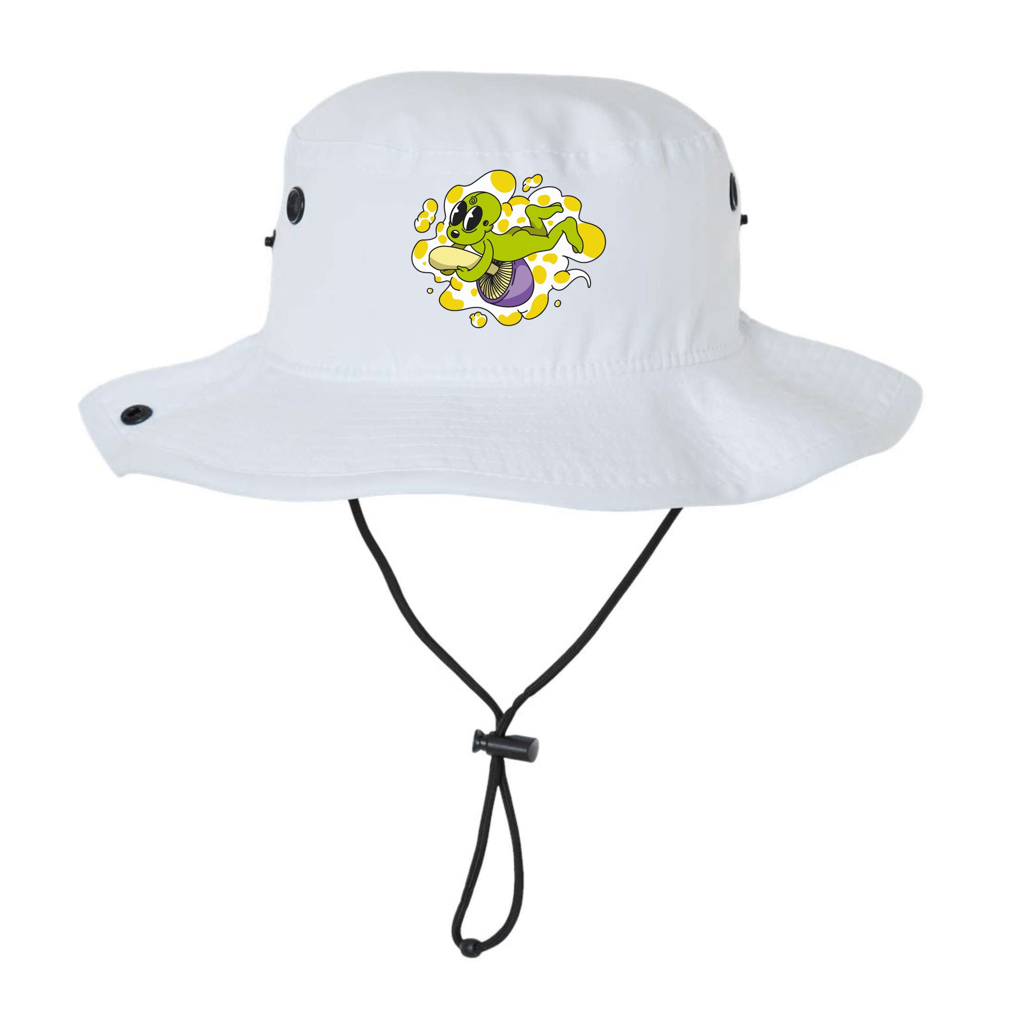 Alien Riding Mushroom Bucket Hat