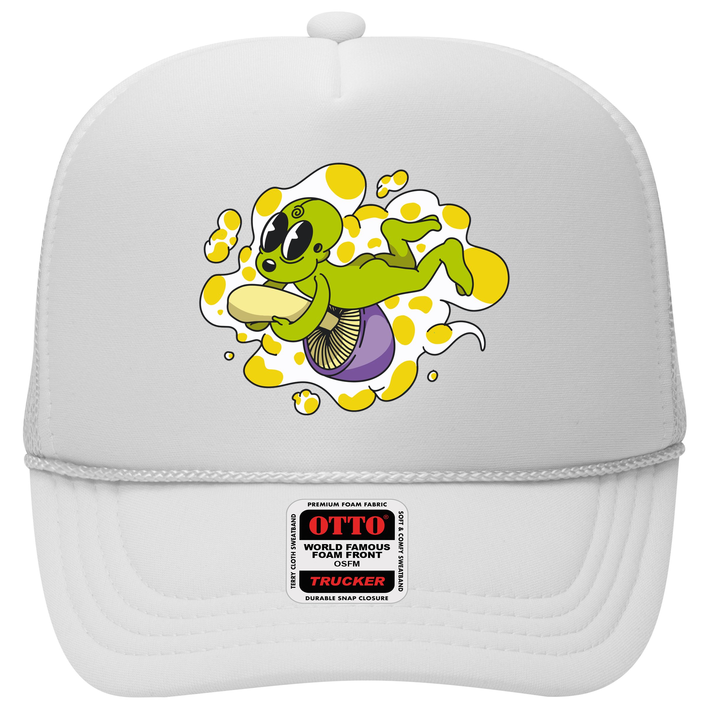 Alien Riding Mushroom Hat