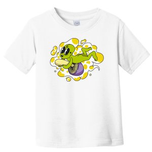 Alien Riding Mushroom Toddler T-Shirt