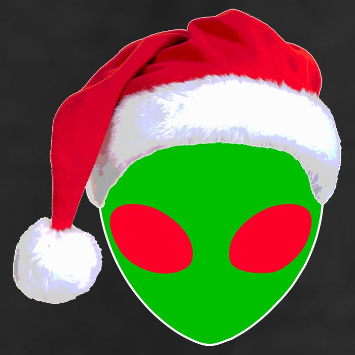 Alien Santa Claus Hat Christmas Logo 11oz C Handle Ceramic Mug