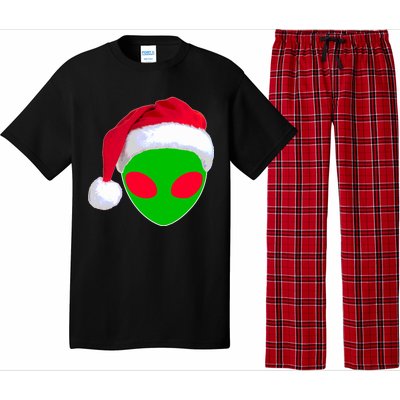 Alien Santa Claus Hat Christmas Logo Pajama Set