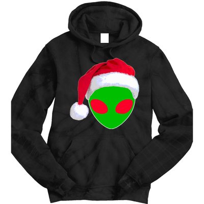 Alien Santa Claus Hat Christmas Logo Tie Dye Hoodie