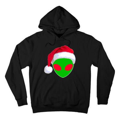 Alien Santa Claus Hat Christmas Logo Tall Hoodie