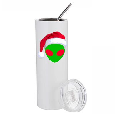 Alien Santa Claus Hat Christmas Logo Stainless Steel Tumbler