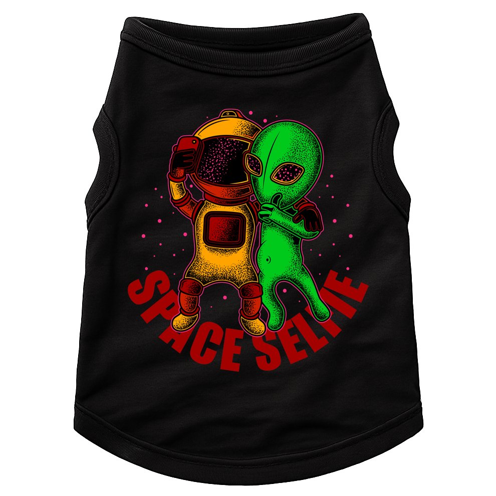 Alien Space Selfie Doggie Tank
