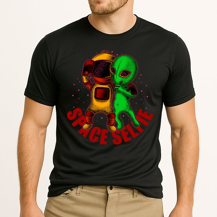 Alien Space Selfie Performance Shirt
