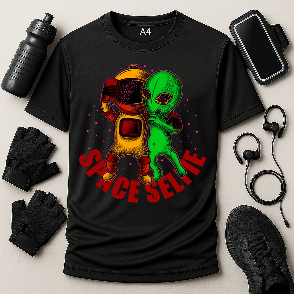 Alien Space Selfie Performance Shirt