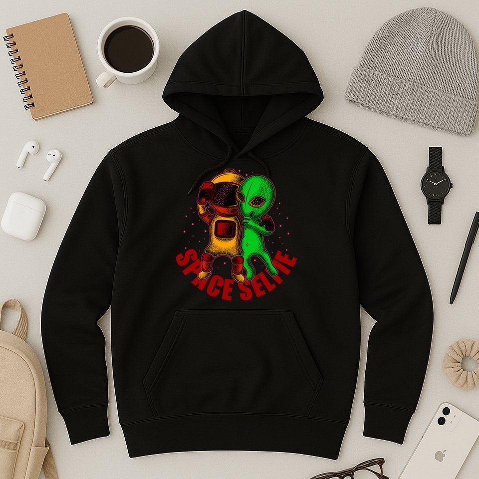 Alien Space Selfie Hoodie