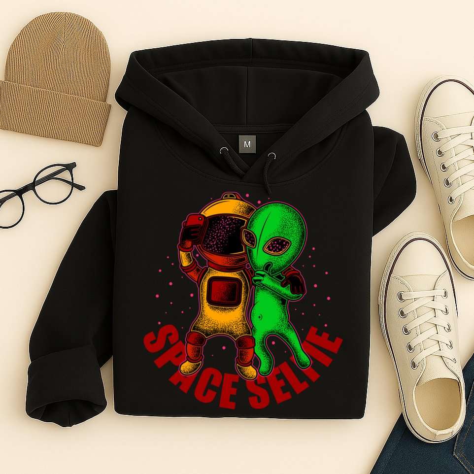 Alien Space Selfie Hoodie
