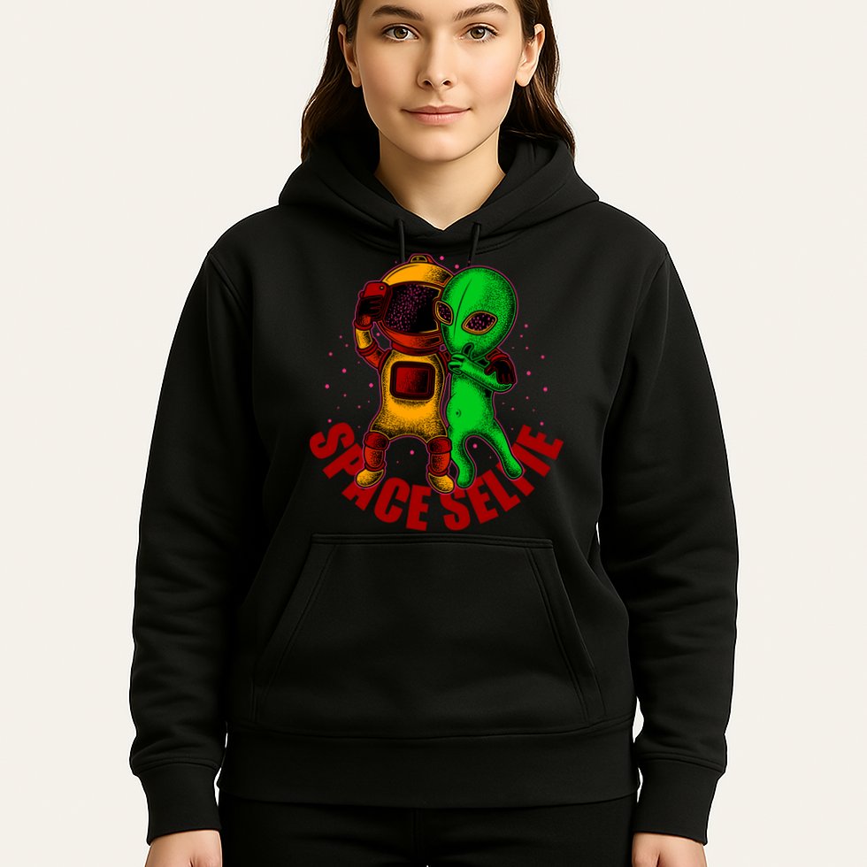 Alien Space Selfie Hoodie