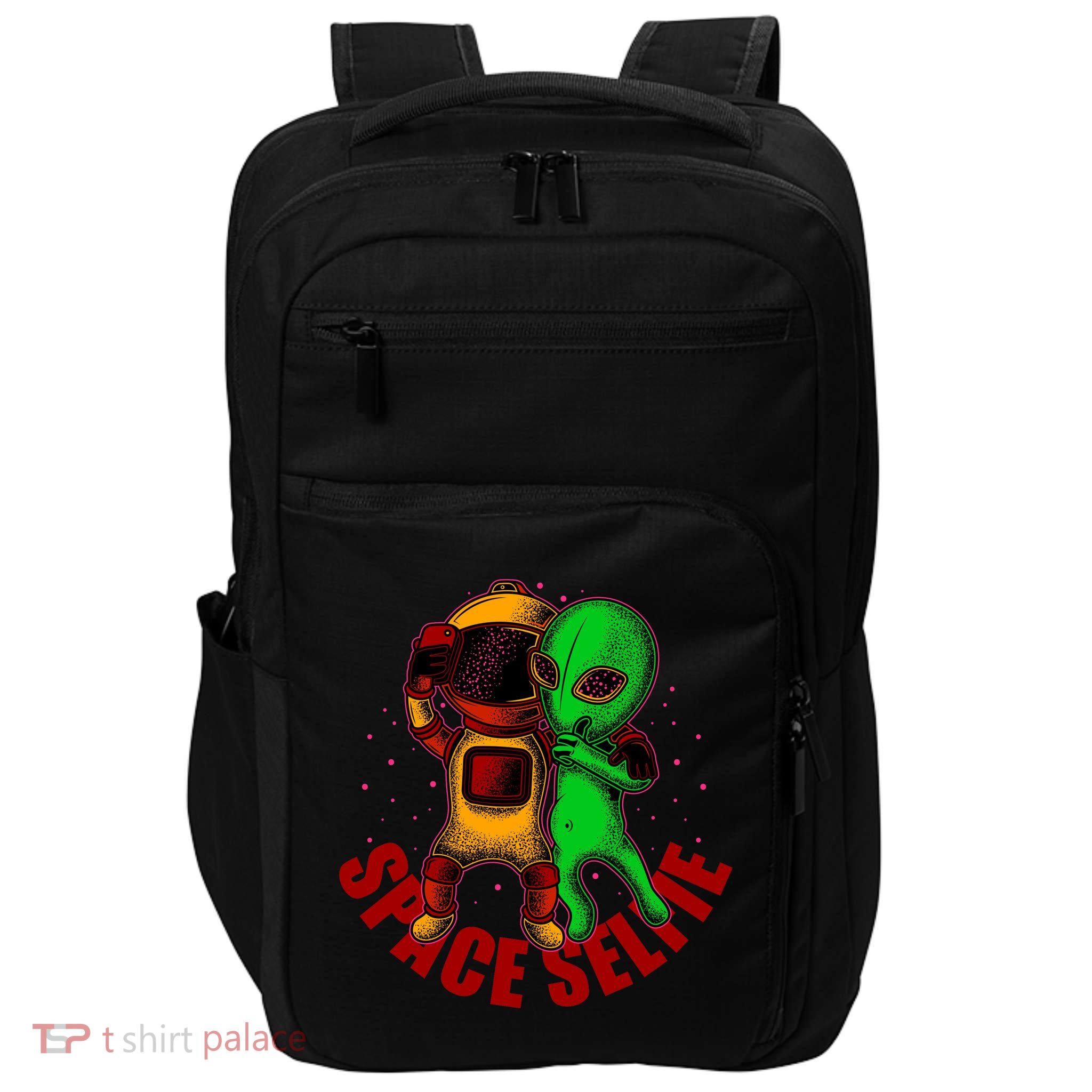Alien Space Selfie Impact Tech Backpack