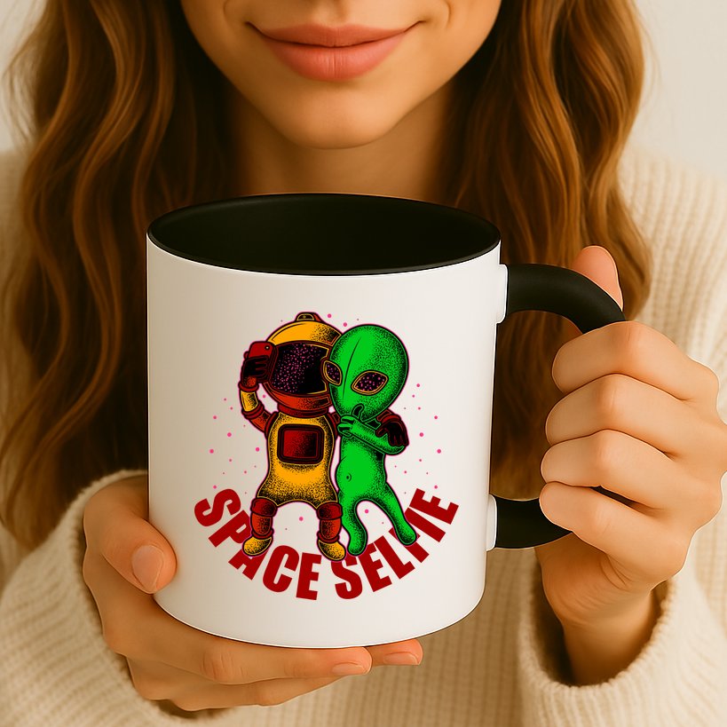 Alien Space Selfie Mug