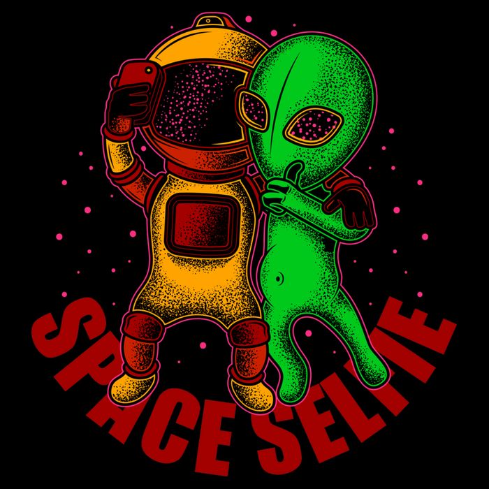 Alien Space Selfie 16 in Basic Backpack