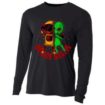 Alien Space Selfie Cooling Performance Long Sleeve Crew