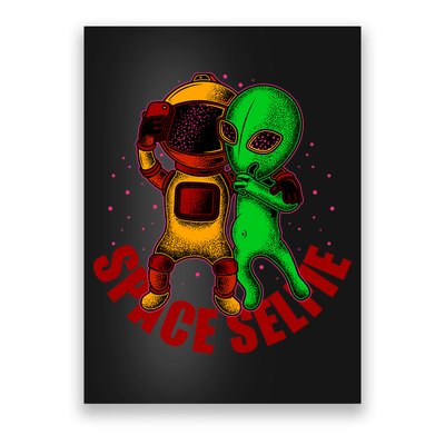 Alien Space Selfie Poster