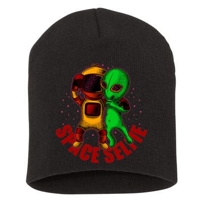 Alien Space Selfie Short Acrylic Beanie