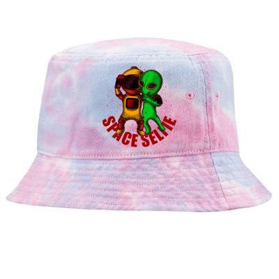 Alien Space Selfie Tie-Dyed Bucket Hat