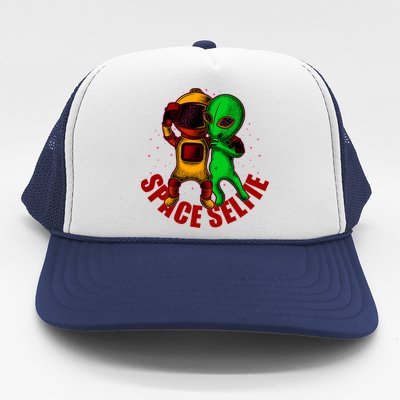 Alien Space Selfie Trucker Hat