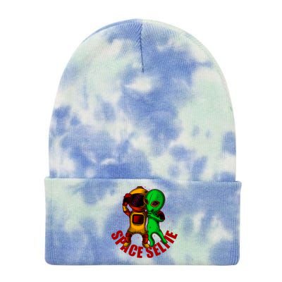 Alien Space Selfie Tie Dye 12in Knit Beanie